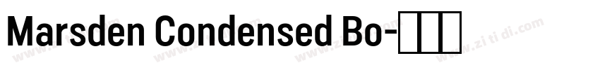 Marsden Condensed Bo字体转换